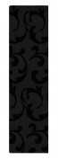 Passblende Liyon W38 - Blumen Ornamente schwarz W123