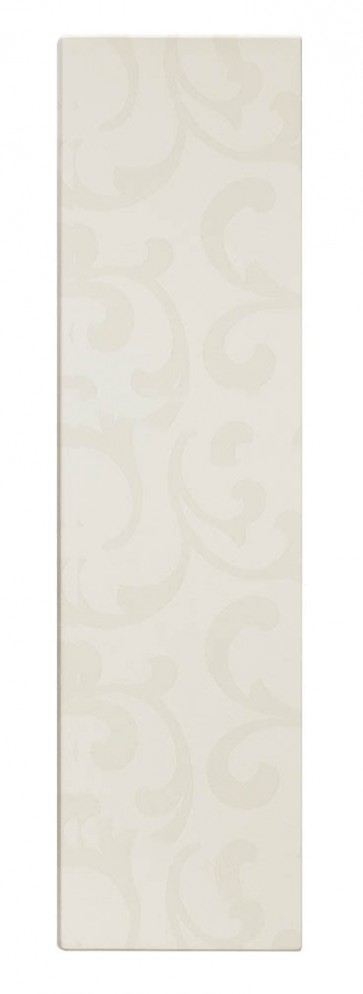 Passblende Country M21 - Blumen Ornamente weiss W122