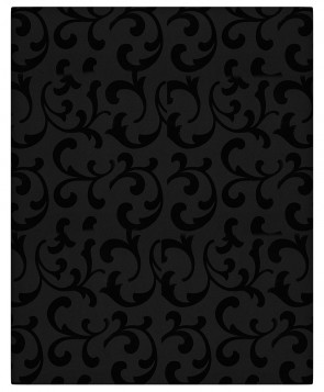 Front Smat M07 - Einfach Charmant - Dekor: Blumen Ornamente schwarz 123