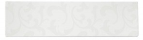 Blende Country M21 - Blumen Ornamente weiss W122
