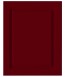 Front KlassikP F55 - Dekor: Uni Rot Bordeaux F37